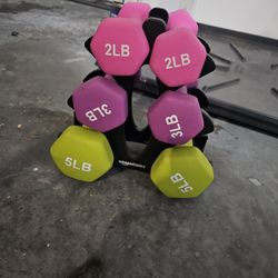Weight Set With Stand