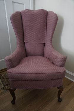 Pink Wingback Chair