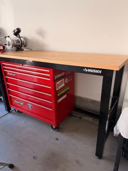 Husky 72” x 23” Adjustable Height Workbench