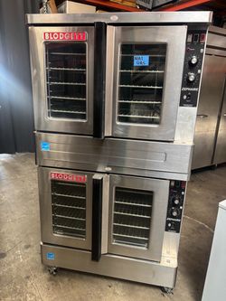 BLODGETT Double Stack GAS Convection Oven bakery Depth Stainless Steel Baking NSF Works Great Delivery Available