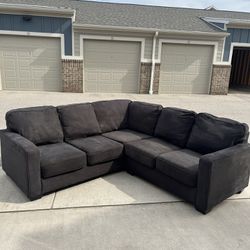 Gray Sectional Couch Delivery Available