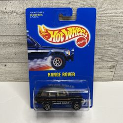 Vintage Hot Wheels Black ‘1992 Range Rover Truck • Die Cast Metal • Made in Malaysia Scale 1:64 