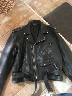 Leather jacket size large
