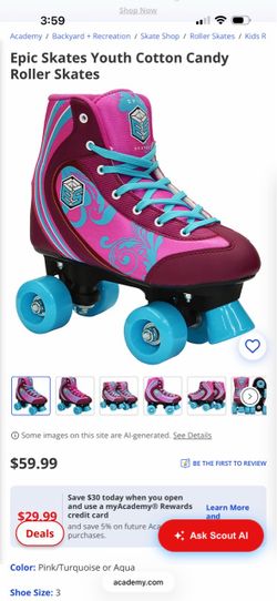 Roller skates size 3