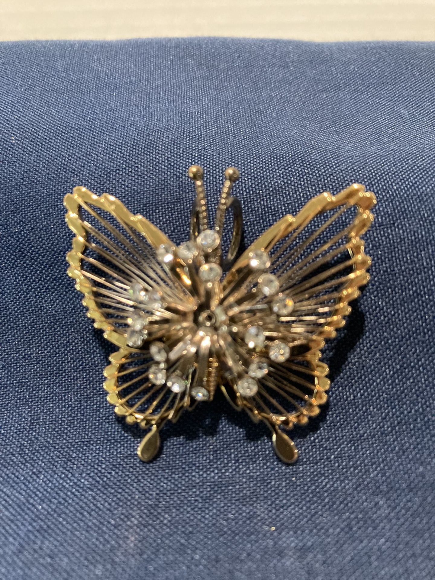 Monet Spinneret Butterfly Brooch