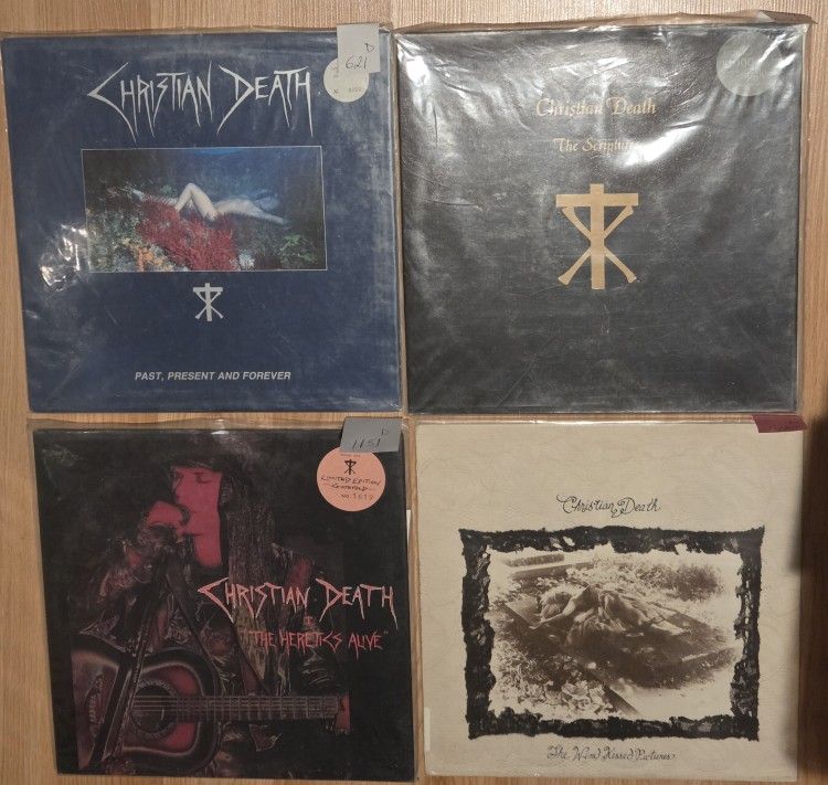 4 x Christian Death vinyl records - price and details in description