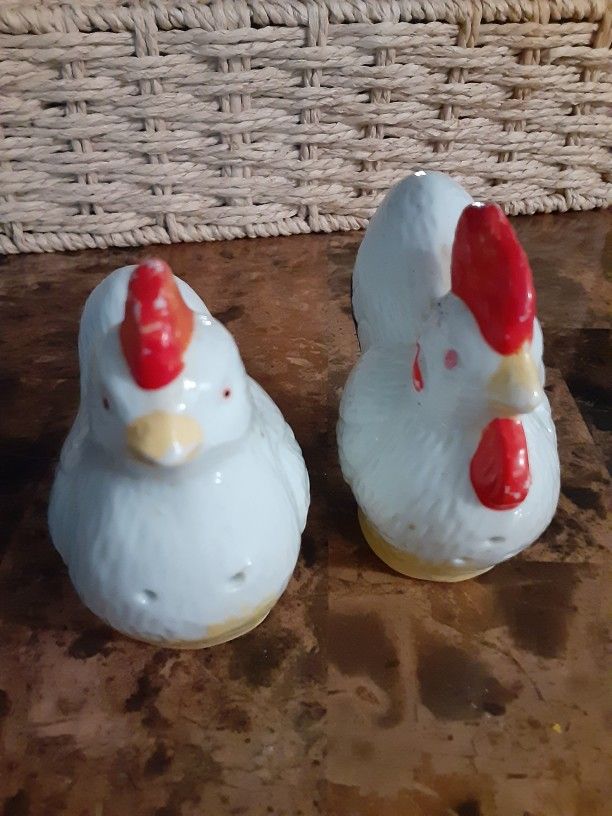 Vintage Porcelain Salt & Pepper Shakers