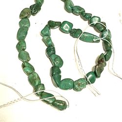 Strand Of Rich Turquoise Beads 