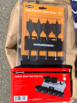 Hole saw set/spade bits