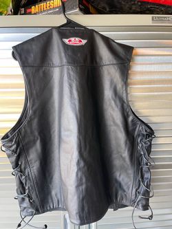 Leather vest