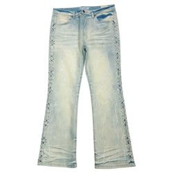 Light jeans with blue stones