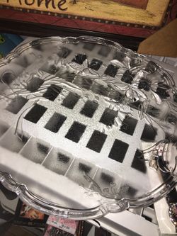 Heavy glass platters