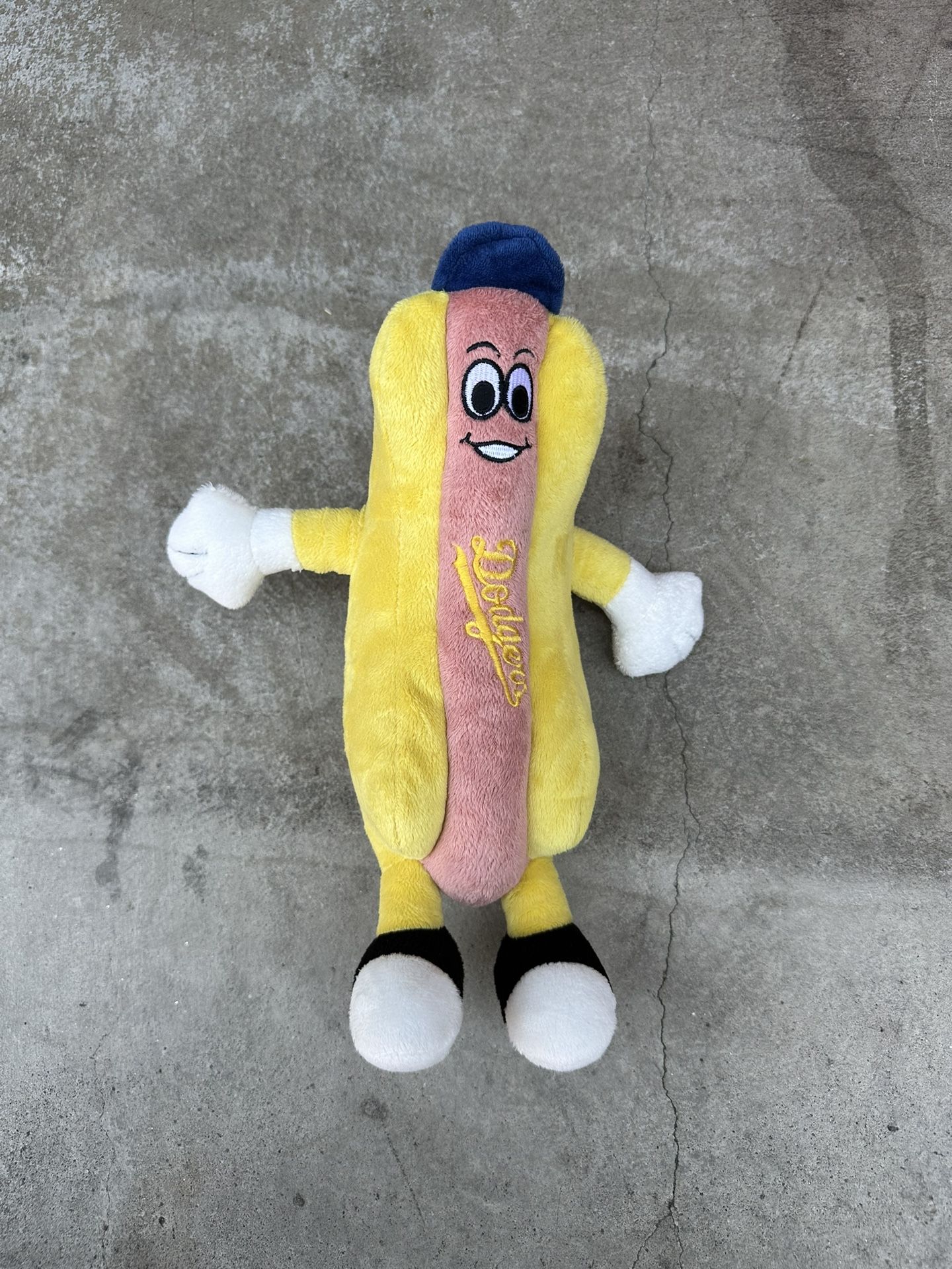 MLB Los Angeles LA Dodgers Dodger Dog Hot Dog Plush Toy 12" Mascot Factory