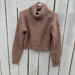 BDG Cropped Turtleneck Knit Sweater