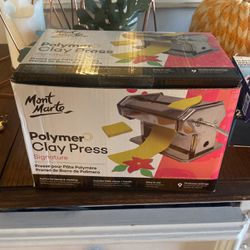 Polymer clay press & Clay