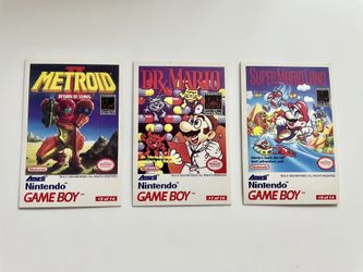 3- 1993 Amurol Nintendo Game Boy promotional tip cards