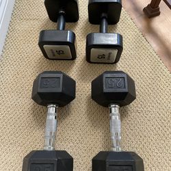 2 Sets Of Dumbbells- 15s & 25s