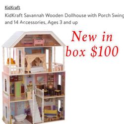 New kidKraft wooden doll house $100 east Palmdale 