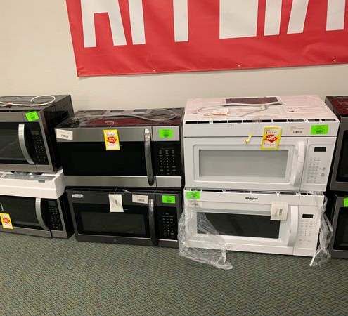 BRAND NEW OVERHEAD MICROWAVES WITH WARRANTY 59