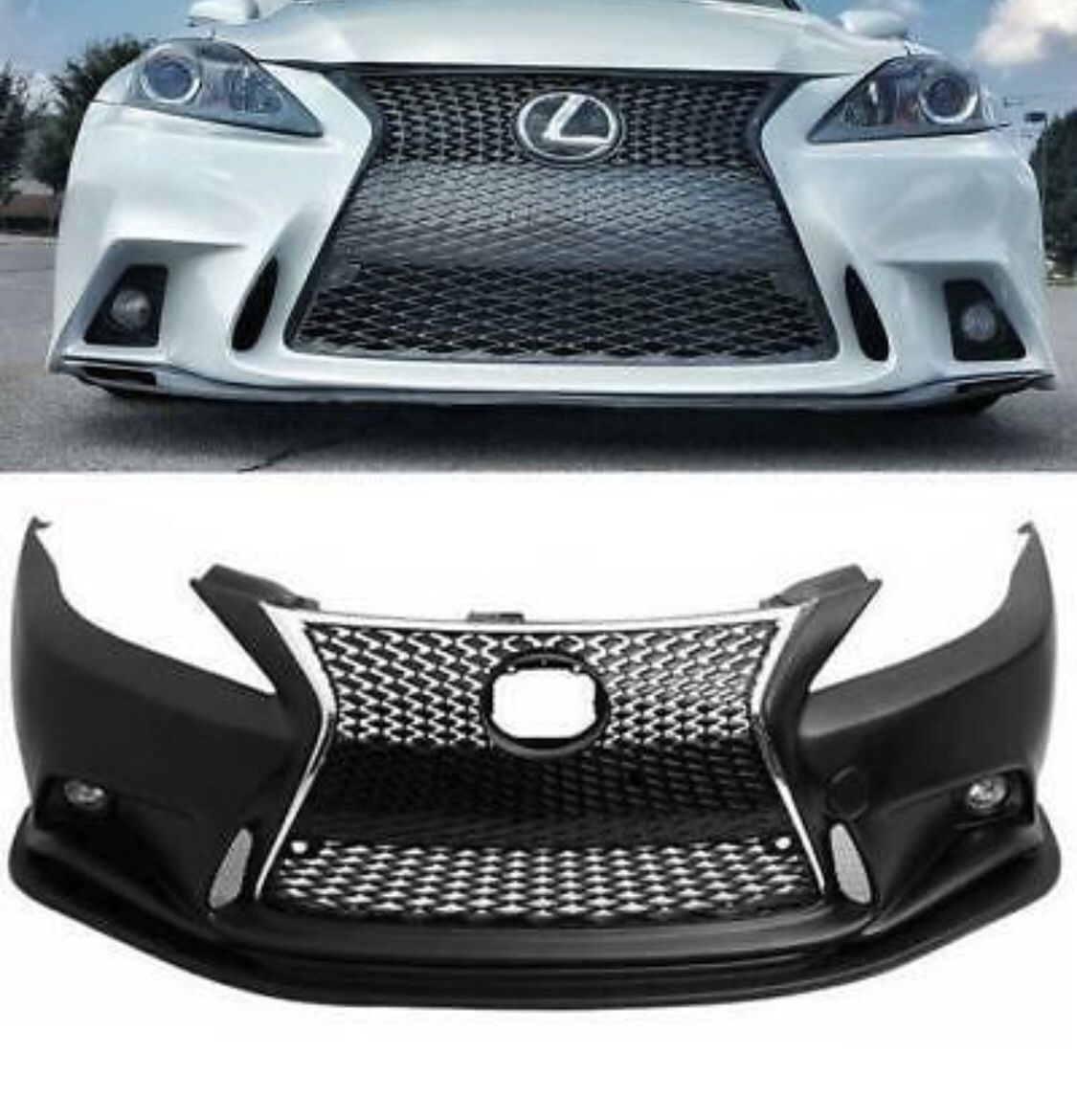 For 2006-2013 Lexus IS250 IS350 2is to 3is F-Sport Front Bumper Conversion Kit