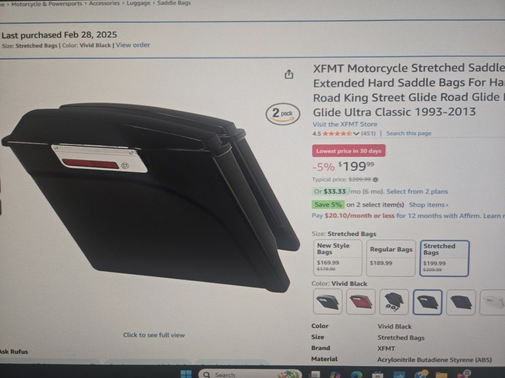 1993 To 2013 Harley-Davidson Saddlebags