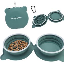Collapsible Dog Bowls Water, Portable Travel Pet Food Feeding Cat Bowl