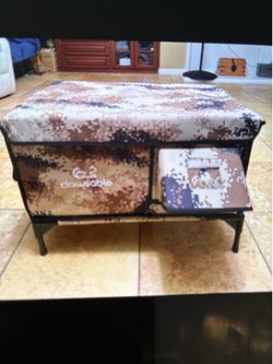 New cat house with heating pad and video camera included