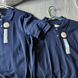 Navy Blue Collard Shirts (Uniform)