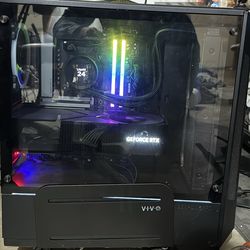 Gaming computer and sim racing cockpit with 2 HP Rever G2 v2