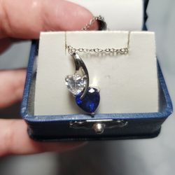 Sapphire Heart Necklace From FineJewelers