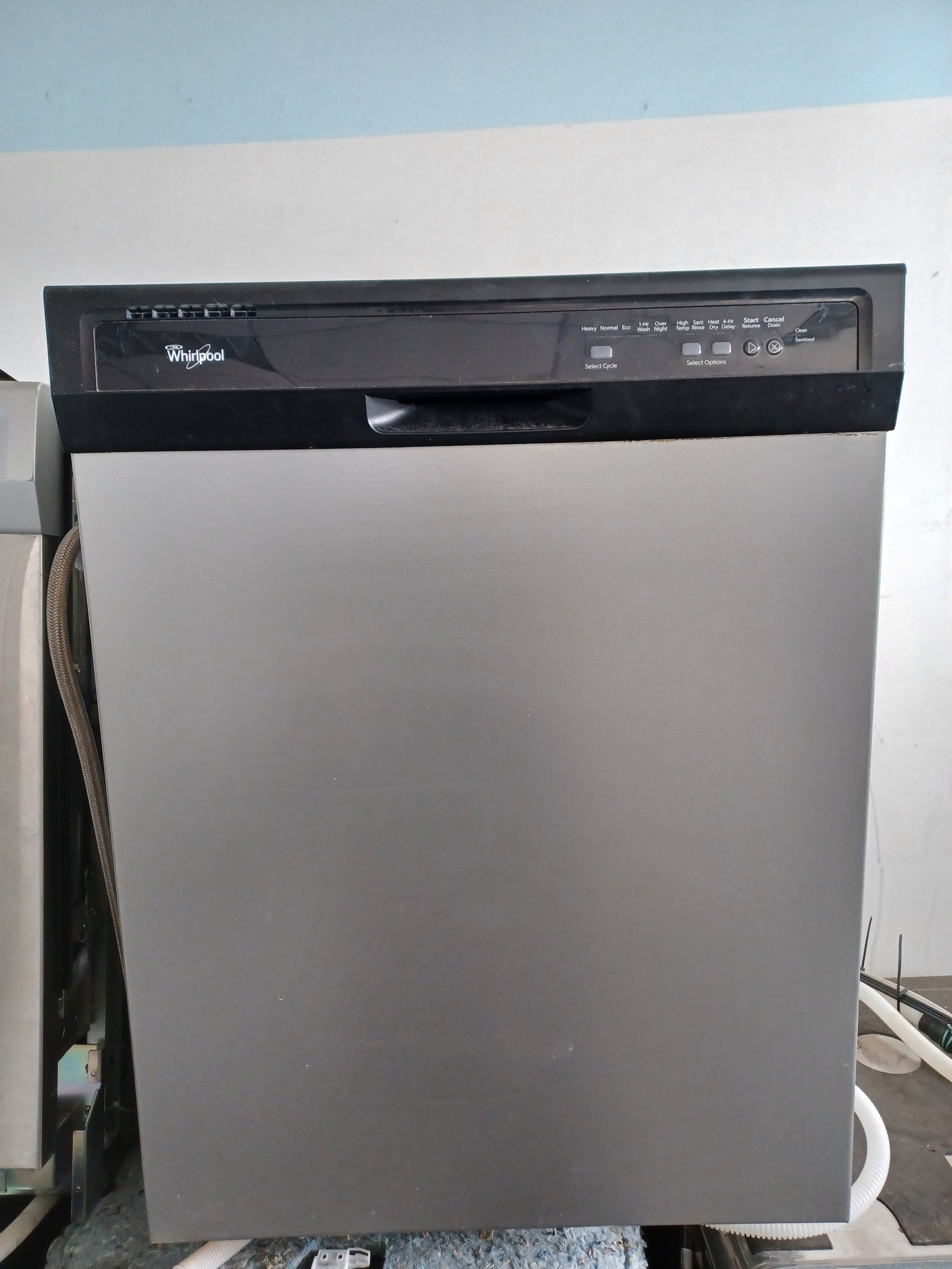 Whirlpool Stainless steel pocket good capacity dishwasher matt finish -Free delivery in c470 circle
