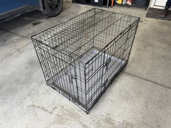 Dog Crate Large Wire Collapsible - Black - Boots & Barkley