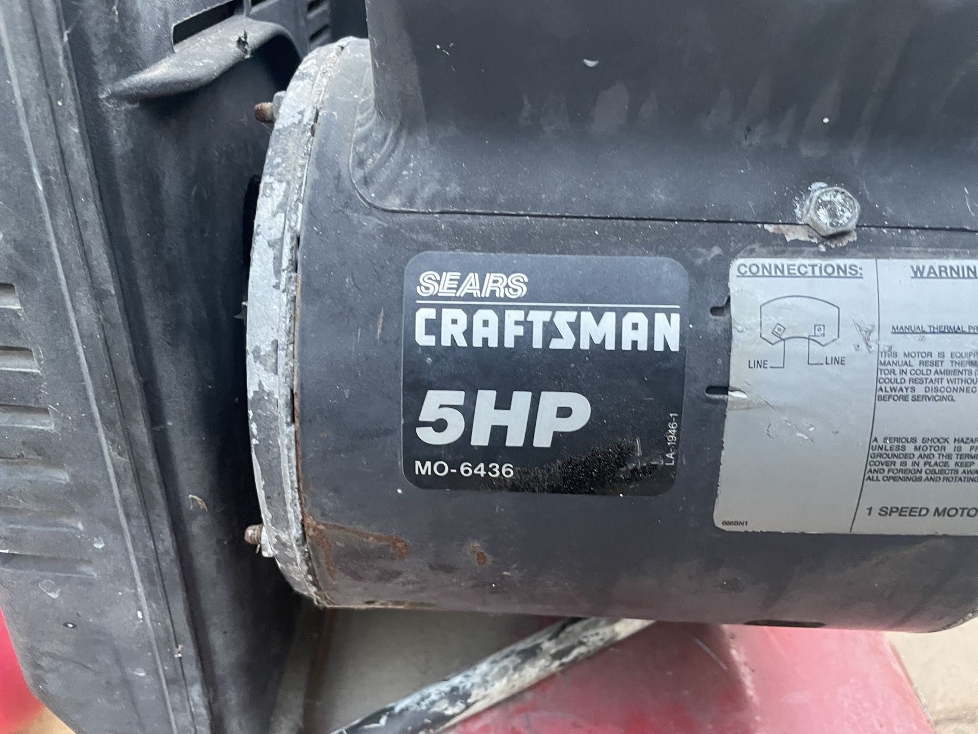 Craftsman 5hp Air Compressor