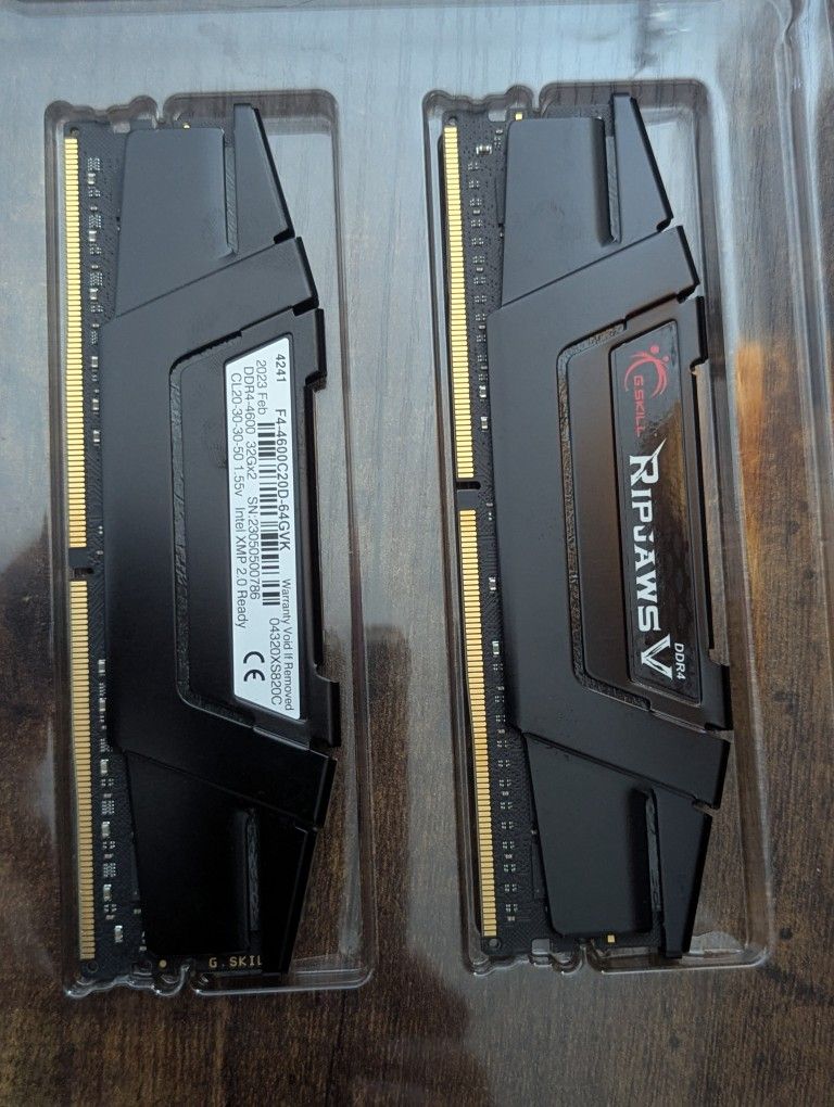 G Skill Ripjaws V 2x32gb DDR4 Kit 4600mhz