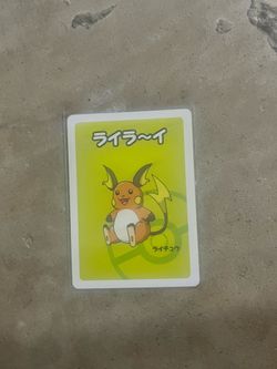 Old Maid Japanese Pokemon Center Red Back 2019 Promo Playing Card - Raichu
