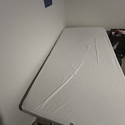 2 Twin Beds and 1 Foldable Twin Metal Bed Frame