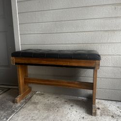 Leather Piano Bench 