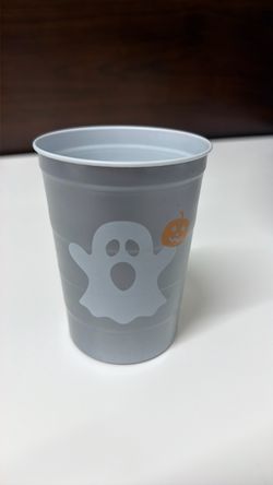 50 pieces in stock for $.25 each Halloween Ghost aluminum Stadium Cup