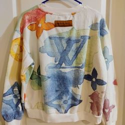 louis vuitton watercolor giant monogram sweatshirt
