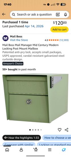 Green mailbox