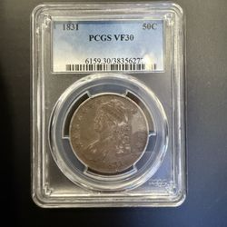 1831 Capped Bust Silver Half Dollar *price is firm*