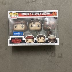Funko Pop stranger things robin Steve and bean exclusive
