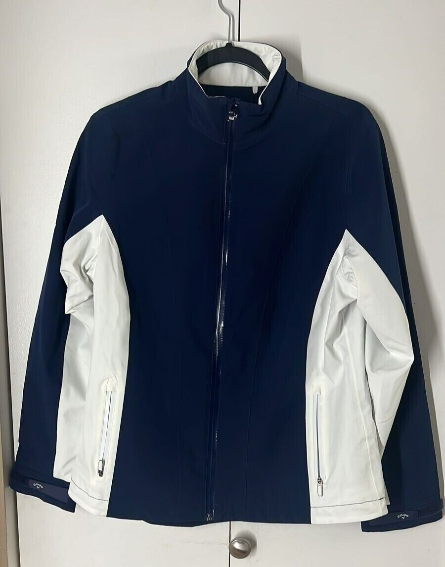 NWT Callaway white and blue Women's Jacket Coat Size Medium, New with tags
