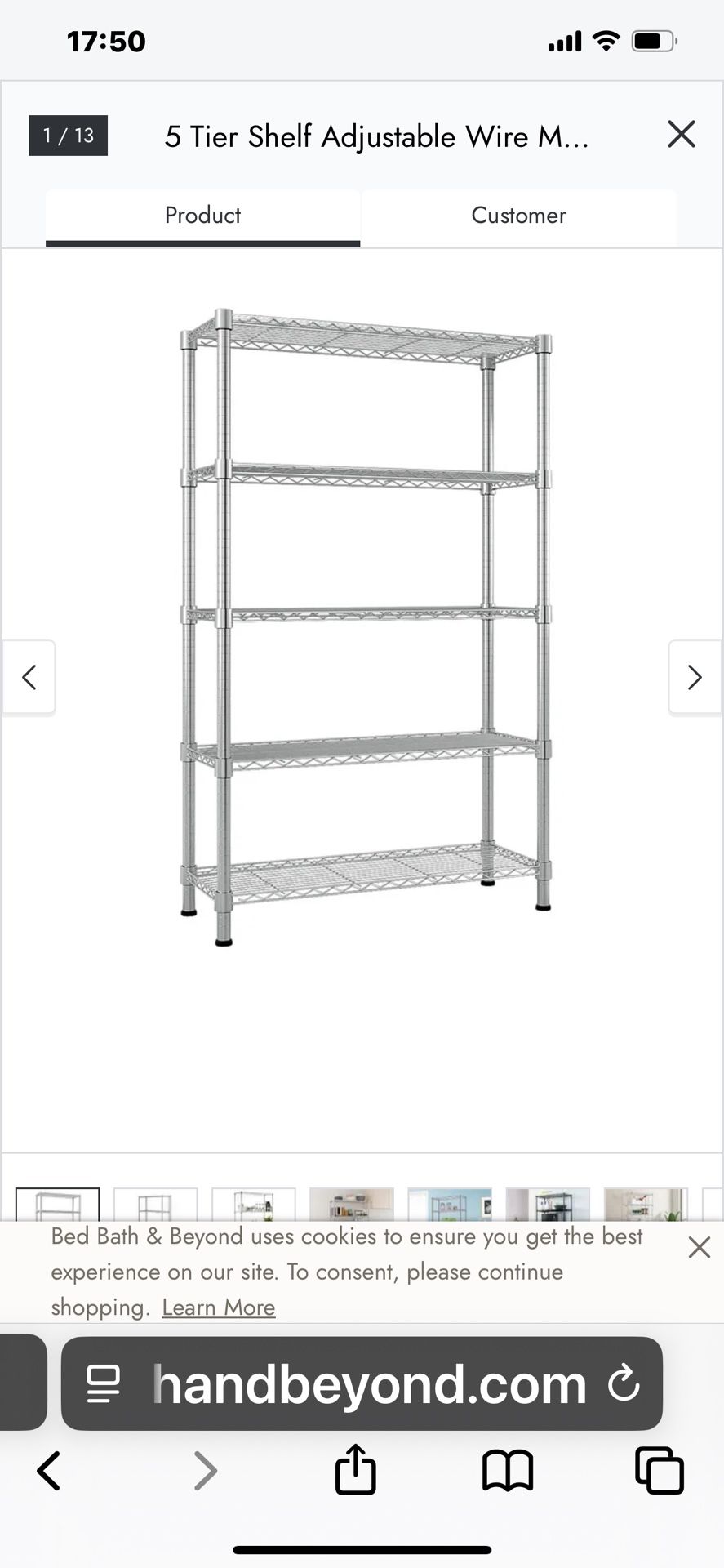 5 Tier Wire Rack