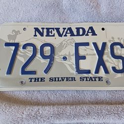 NEVADA*THE SILVER STATE*LICENSE PLATE*