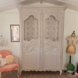 Gorgeous Antique Hutch Armoire