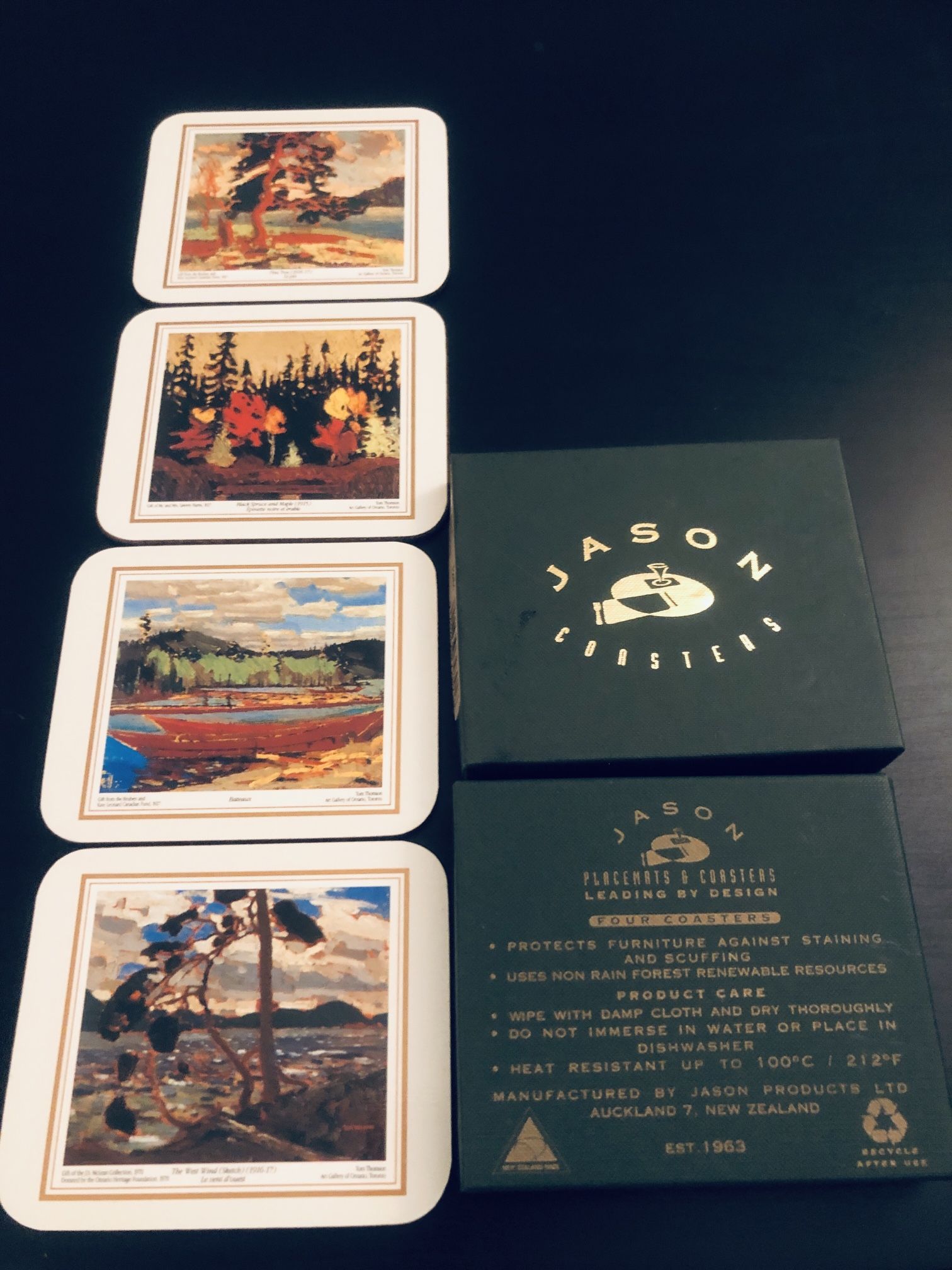 Vintage Collectible Jason Coaster With Original Box