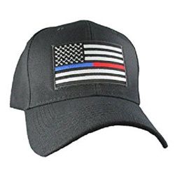 Thin Blue Line Red Line Support Law Enforcement Cap
