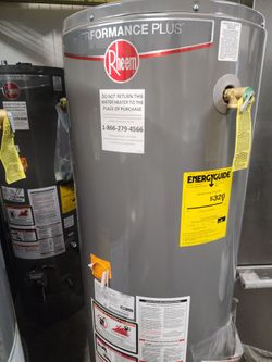 New water heater rheem performance plus