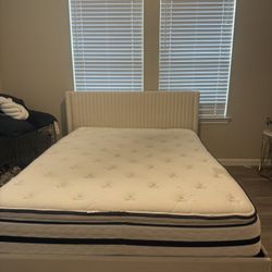 queen bed frame with mattress 